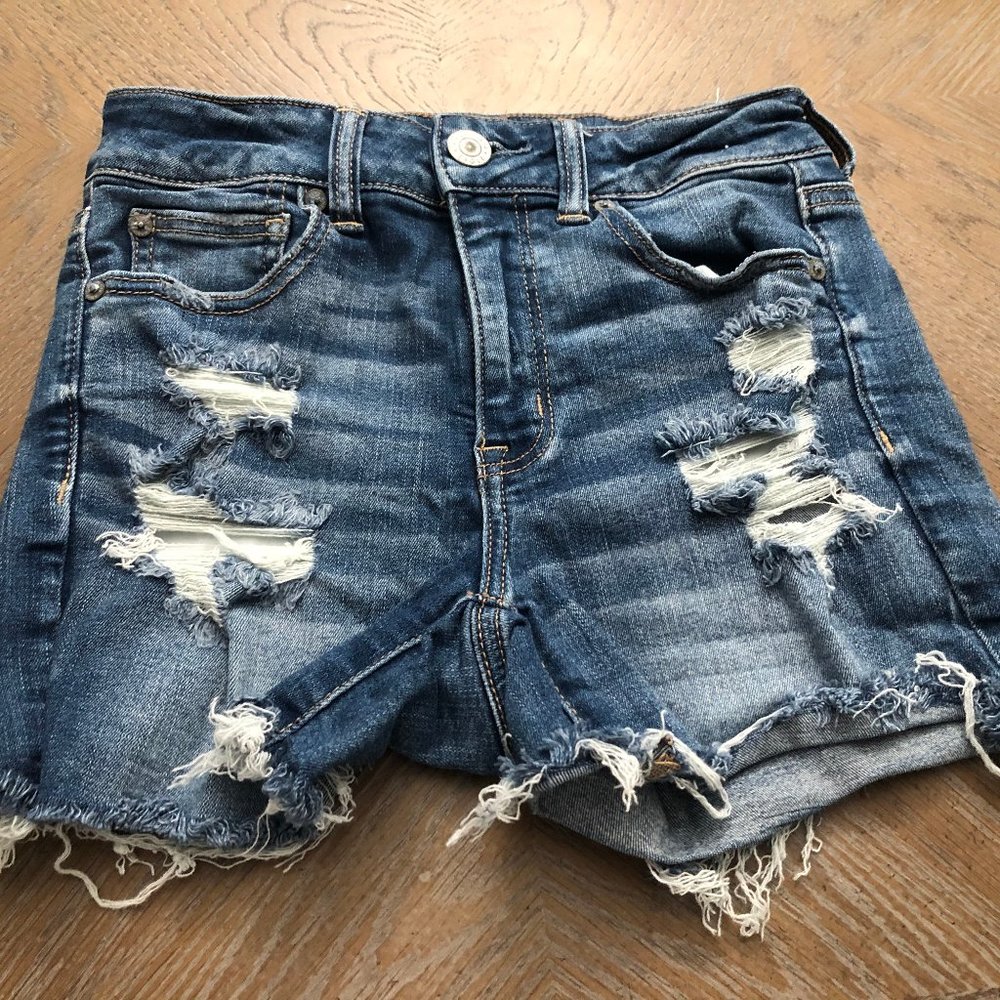 Distressed American Eagle Oufitters Jean Shorts